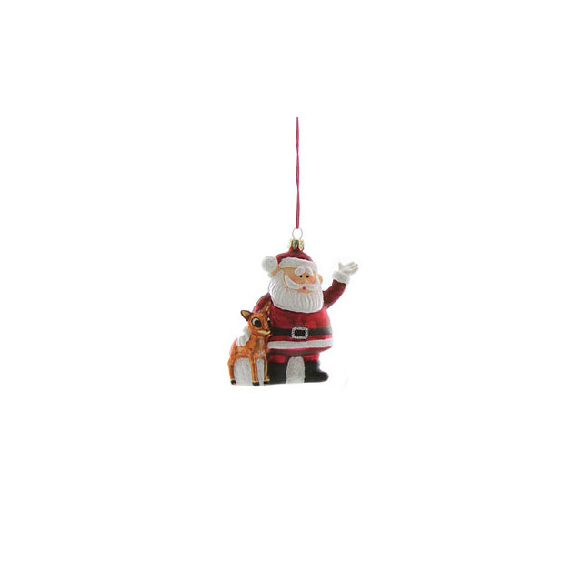 RETRO SANTA ORNAMENT
