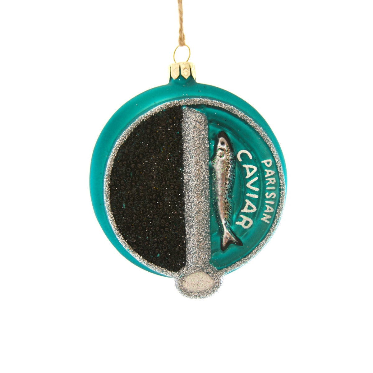 GREEN CAVIAR CAN ORNAMENT