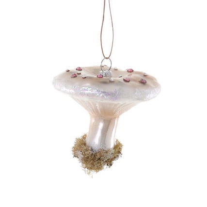 HIGH GROVE MUSHROOM ORNAMENT - IVORY - LARGE