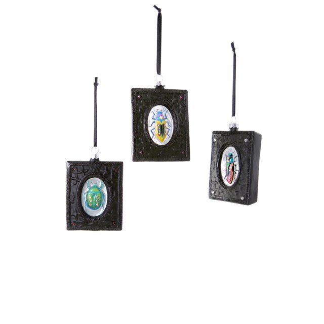 VICTORIAN BEETLE FRAME ORNAMENT - 3 STYLES