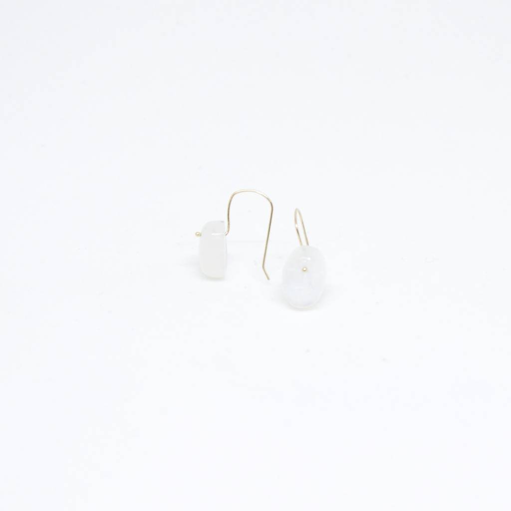 Moonstone Oval Cabochon Earring