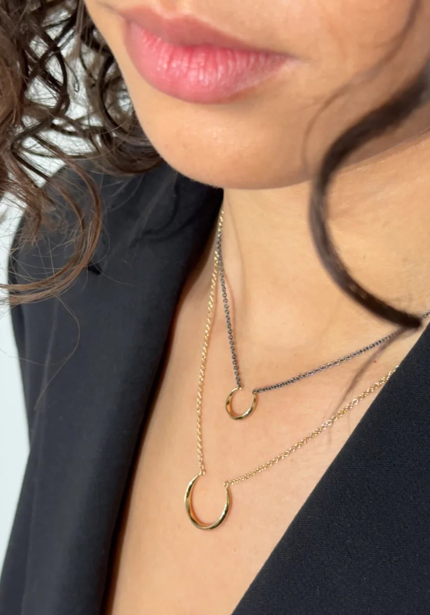 Luna Small Crescent Pendant