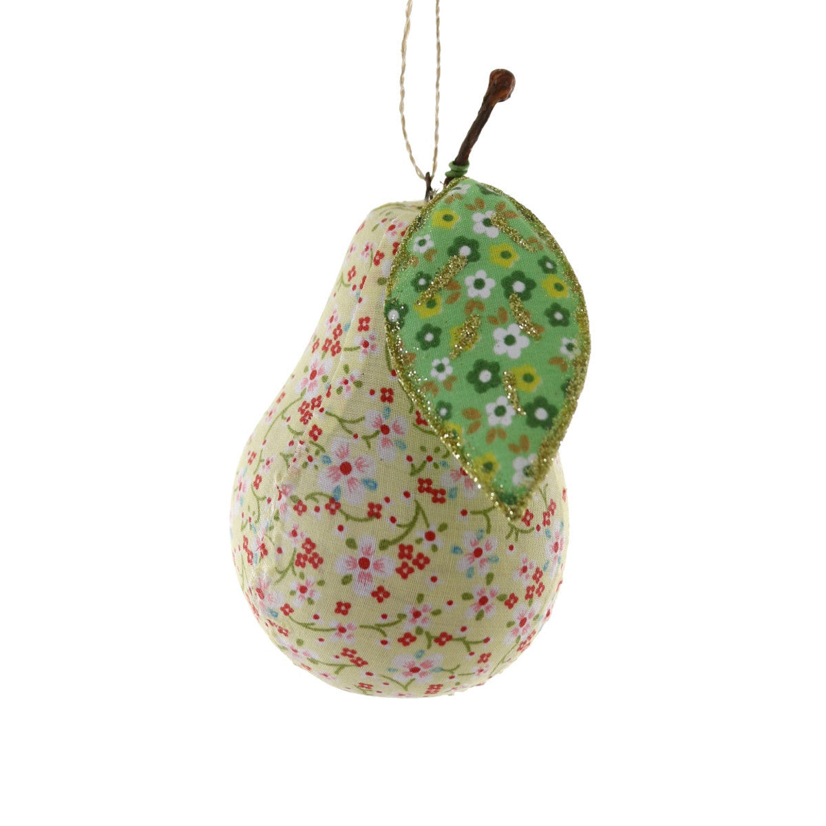 CALICO PEAR ORNAMENT