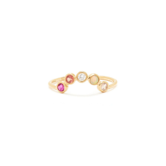 Mixed Gems Curve Band
