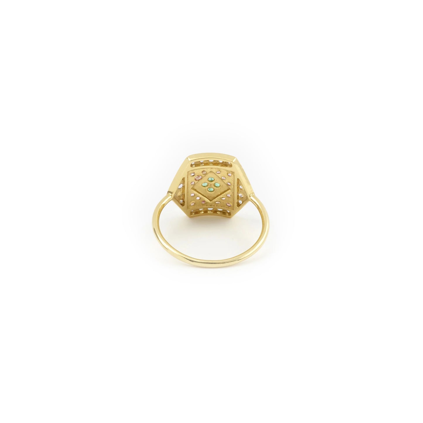 Paloma Hex Ring - Pink