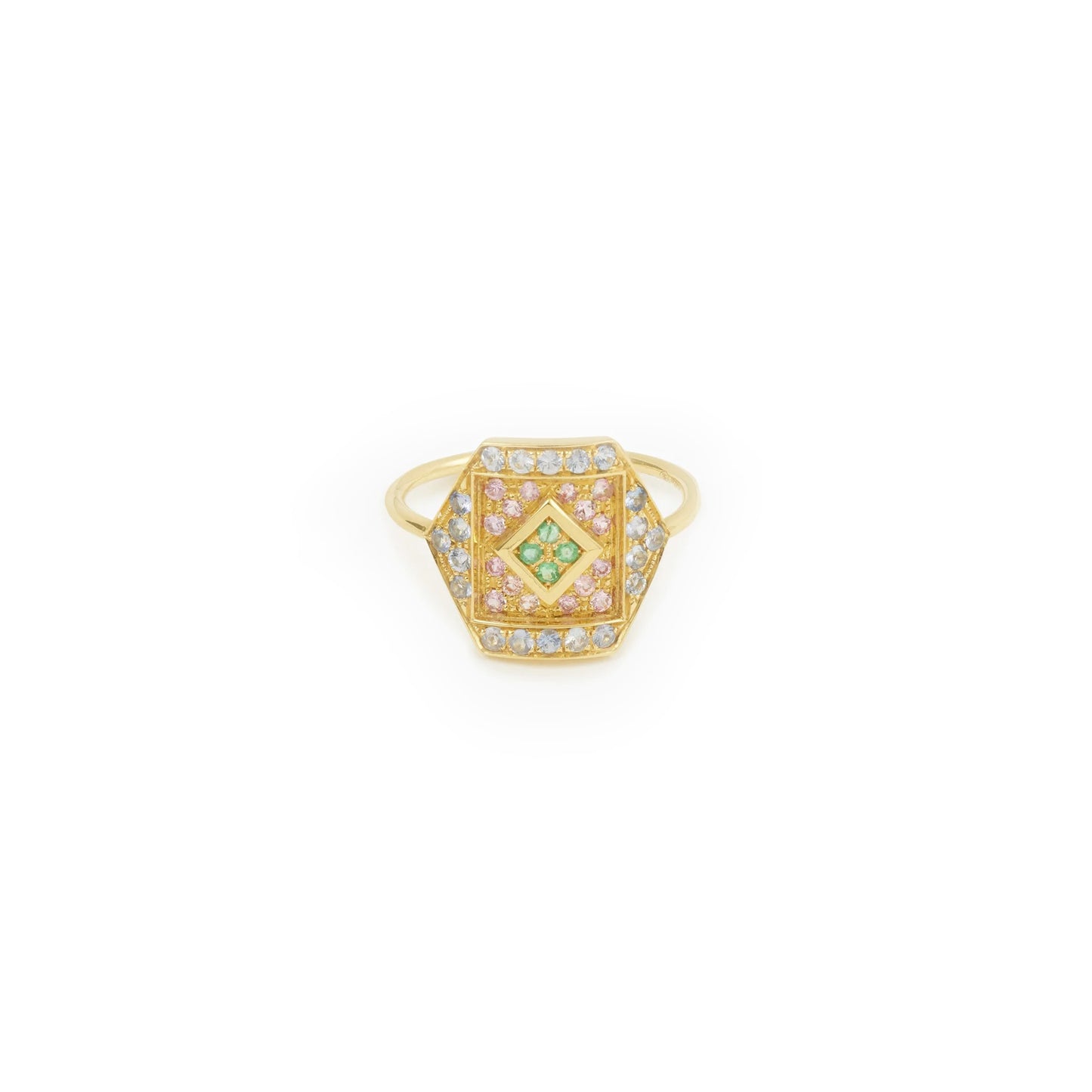Paloma Hex Ring - Pink
