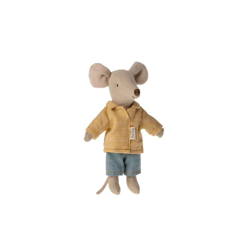 Big Brother Mouse in Matchbox - Yellow Checkered Shirt