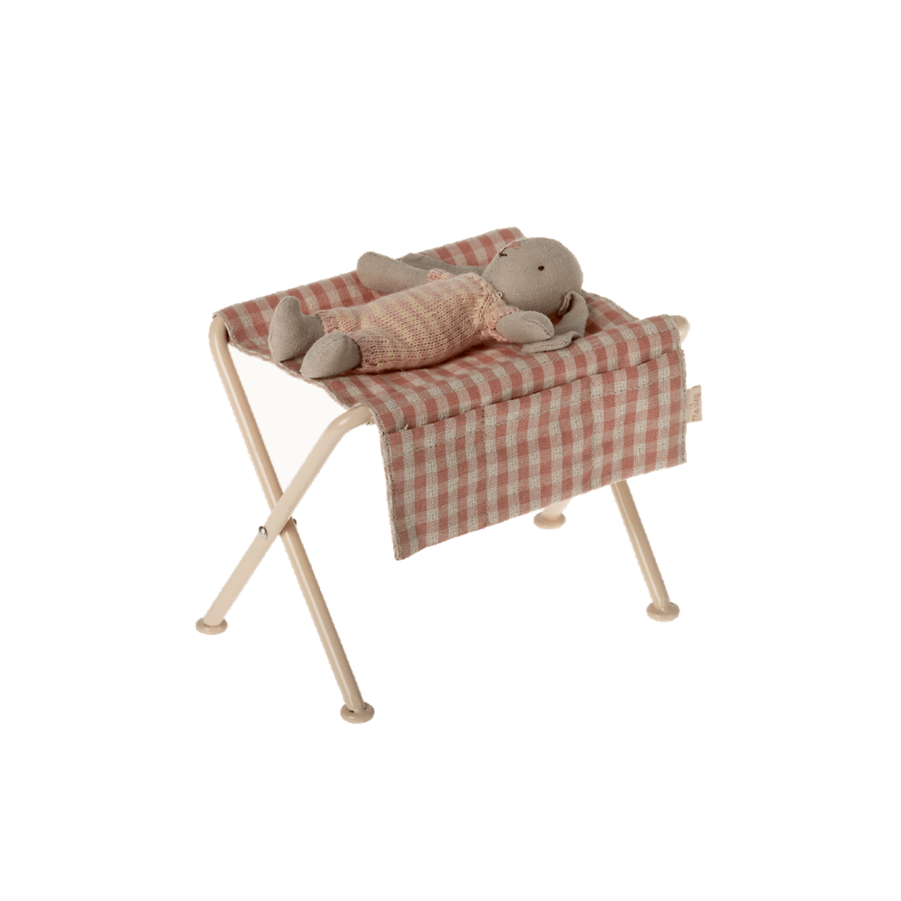 Micro Nursery Table - Red Check