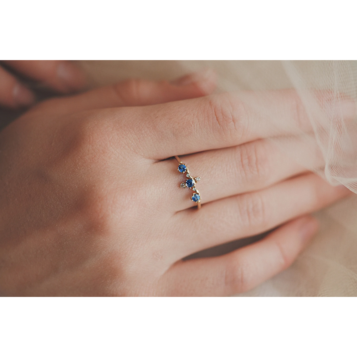 Sapphire Winter Waltz Ring
