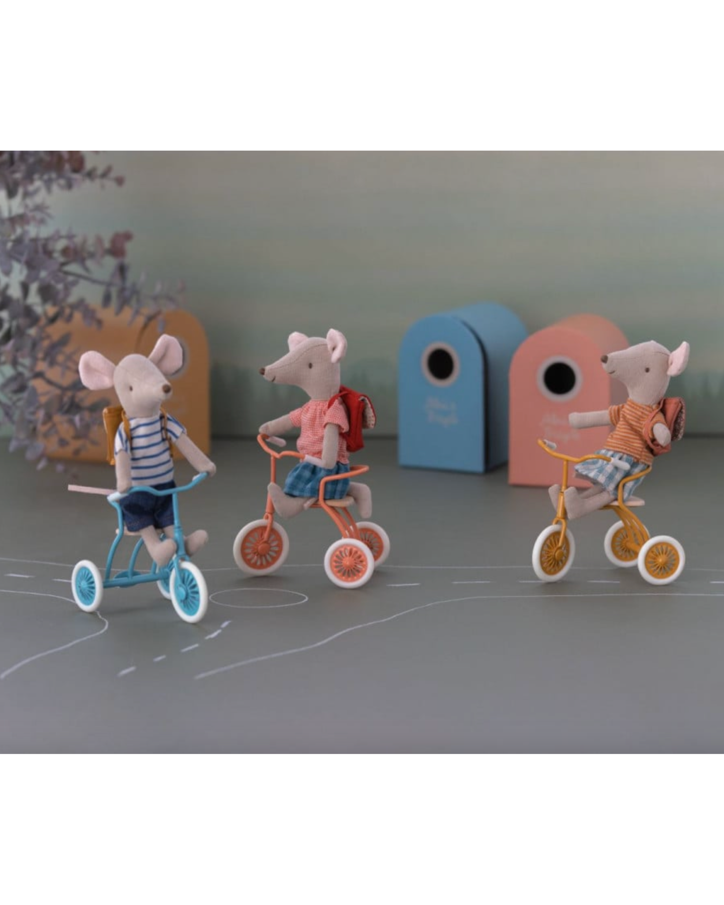 Tricycle Big Sister Mouse with Bag - Red