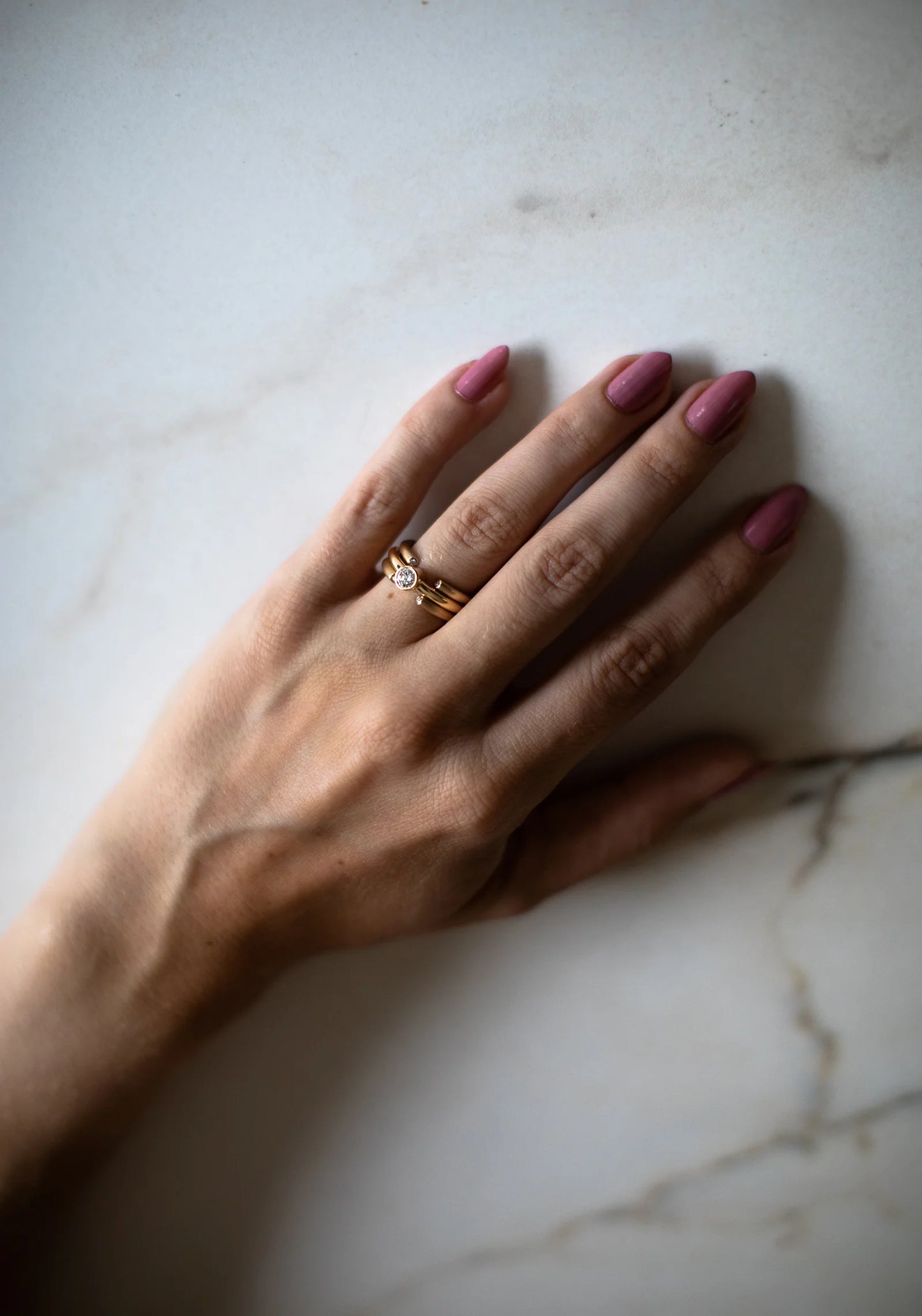 Slice Solitaire Diamond Ring