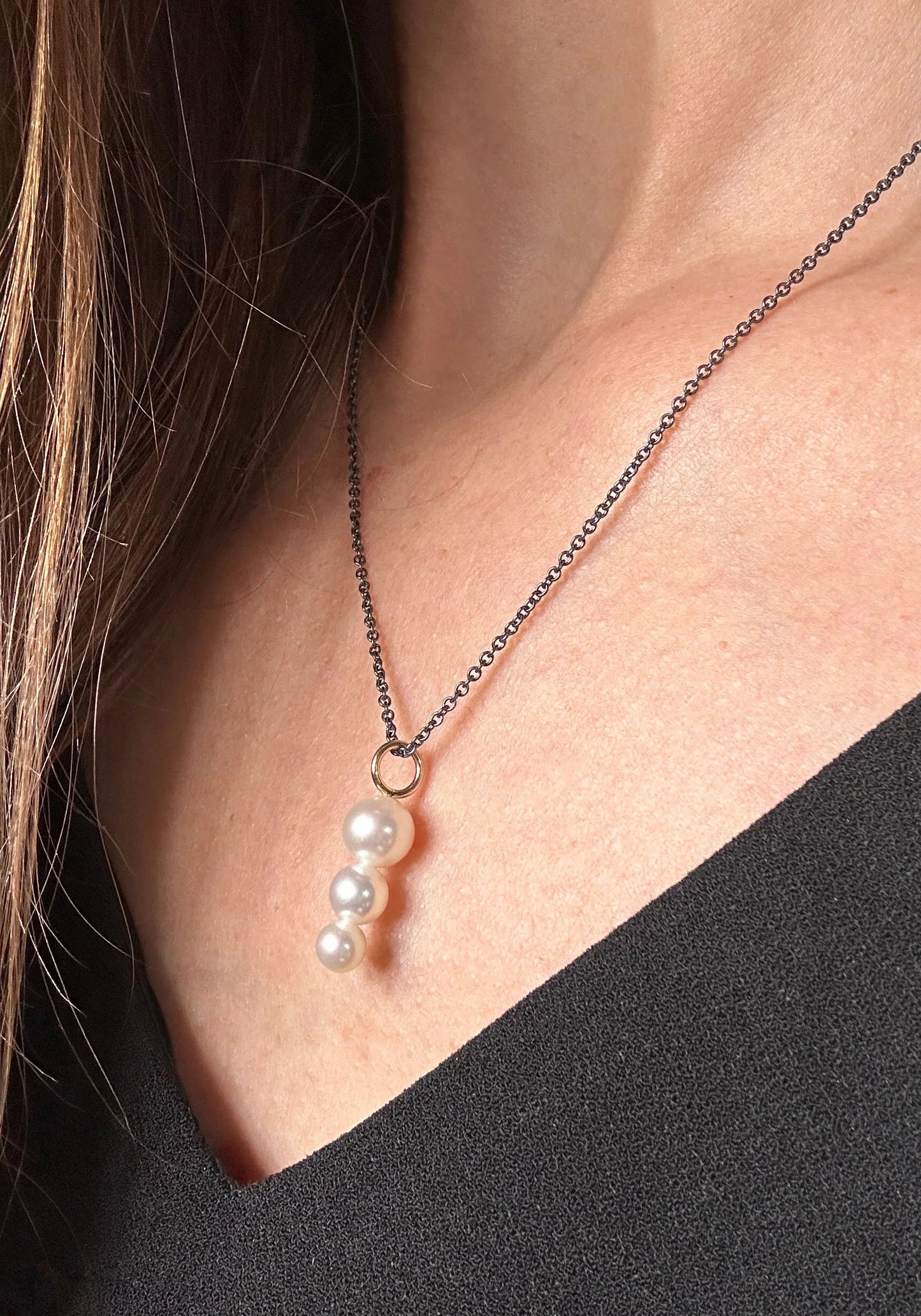 Surge 3 Pearl 2tone Pendant