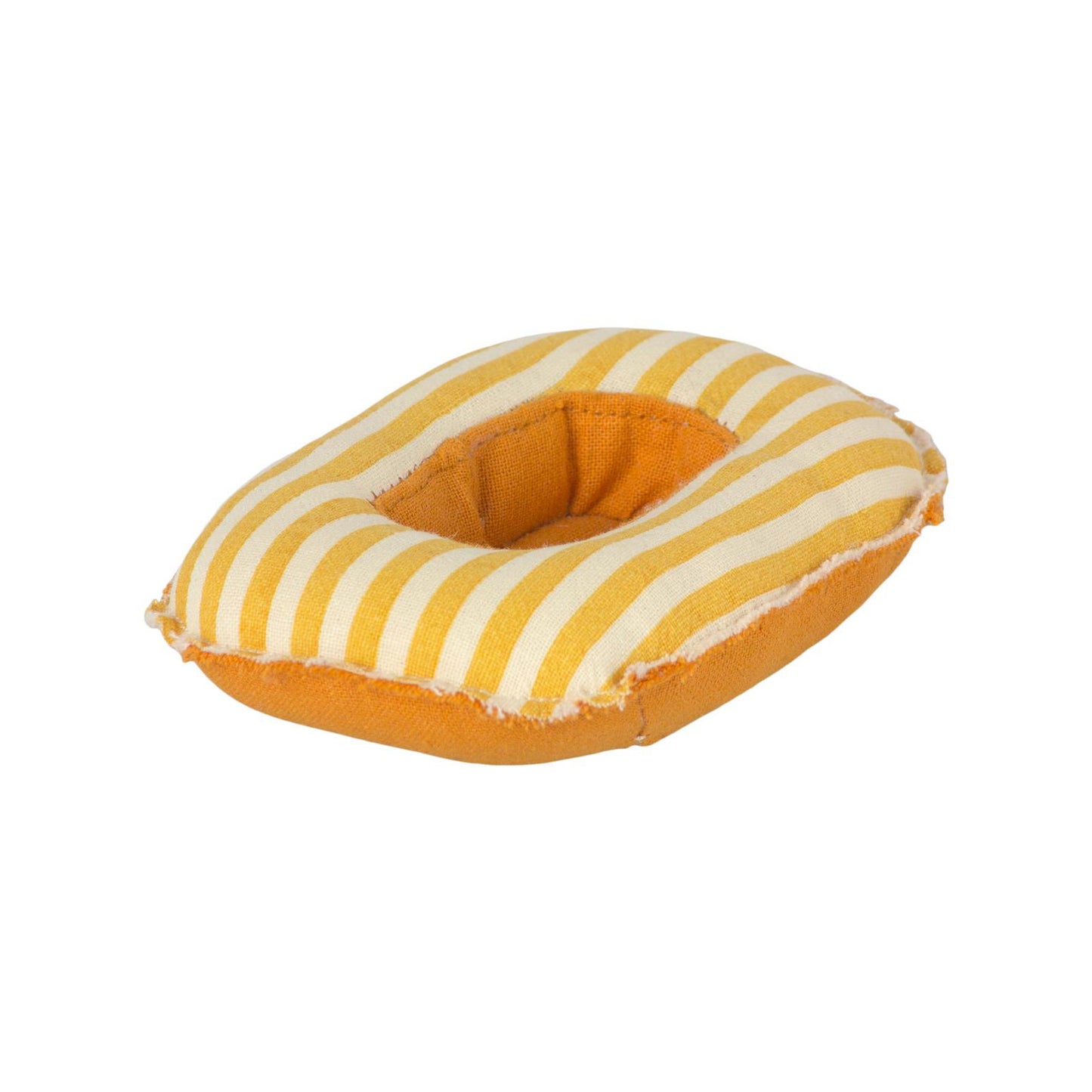 Mini Rubber Boat - Yellow Stripe
