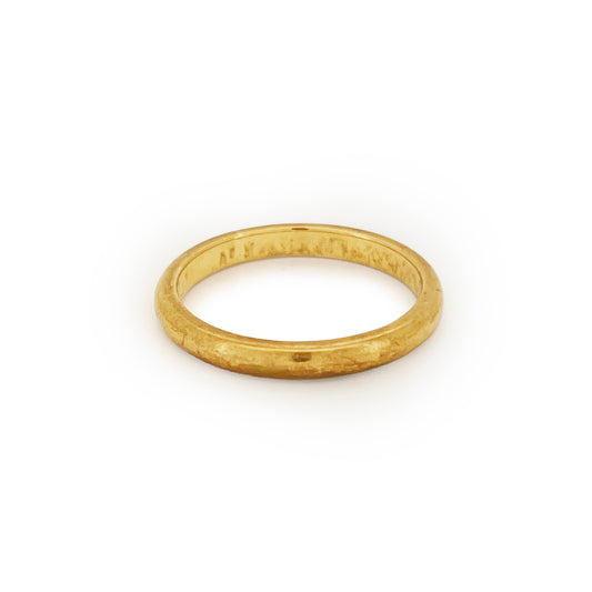 Vintage 18ct Yellow Gold Donut Band Ring - Sz. 6