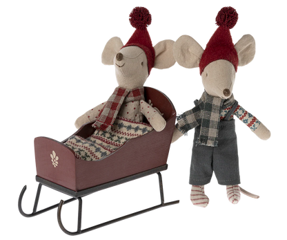 Mouse Sleigh - Red