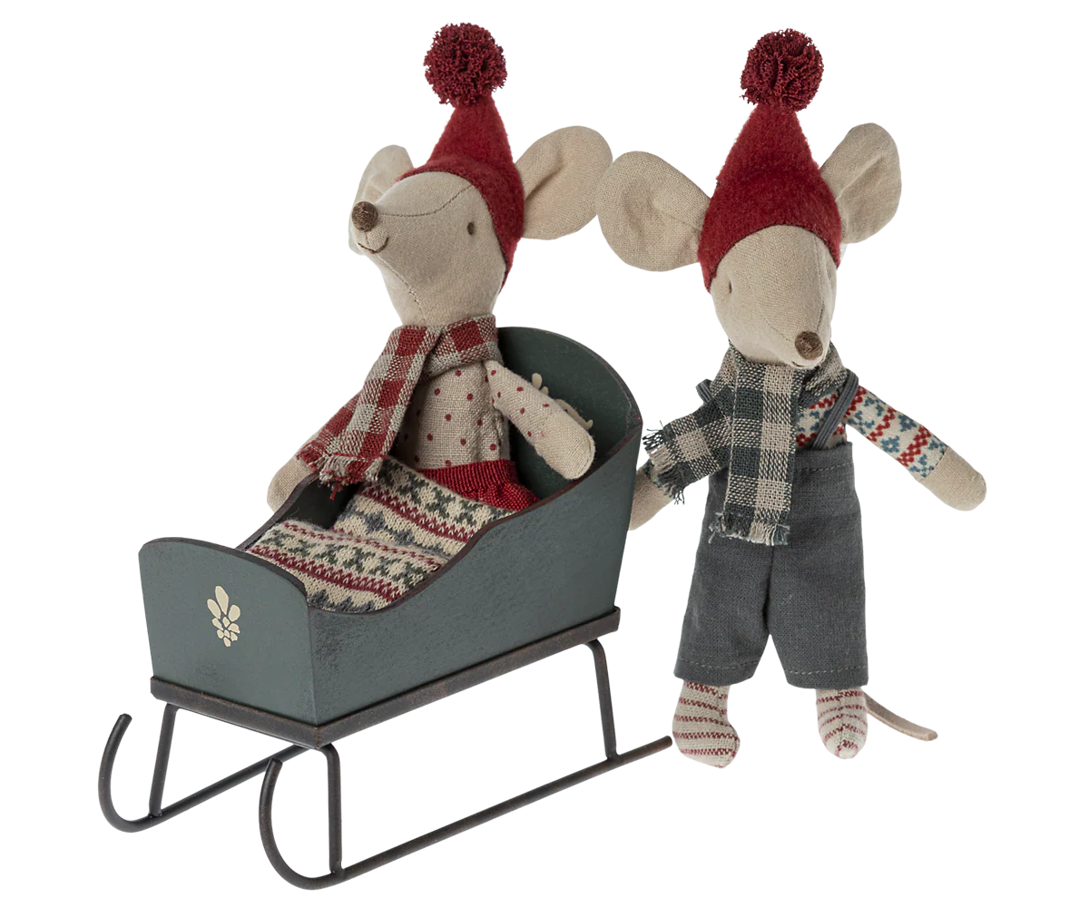 Mouse Sleigh - Green