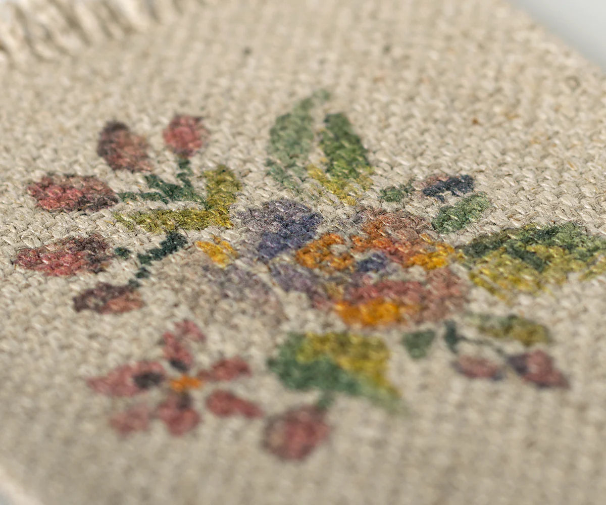 Small Mouse Rug - Flowers
