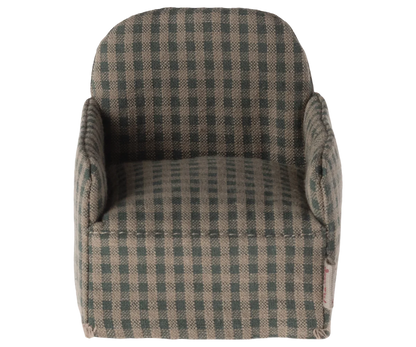 Mouse Chair - Thin Green Checker