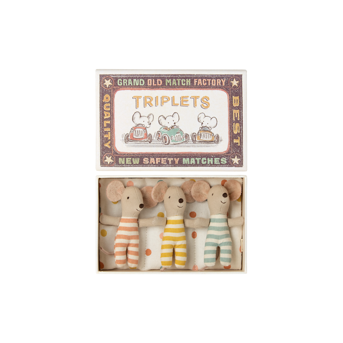 Baby Mouse Triplets in Matchbox