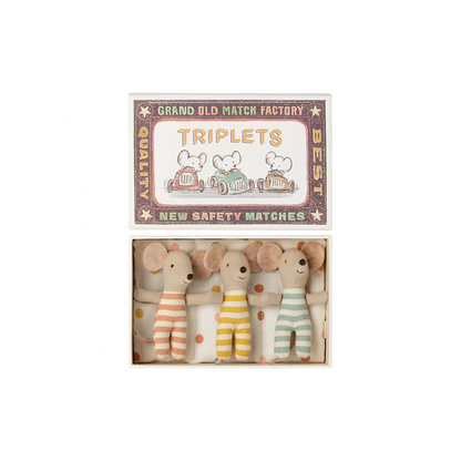 Baby Mouse Triplets in Matchbox