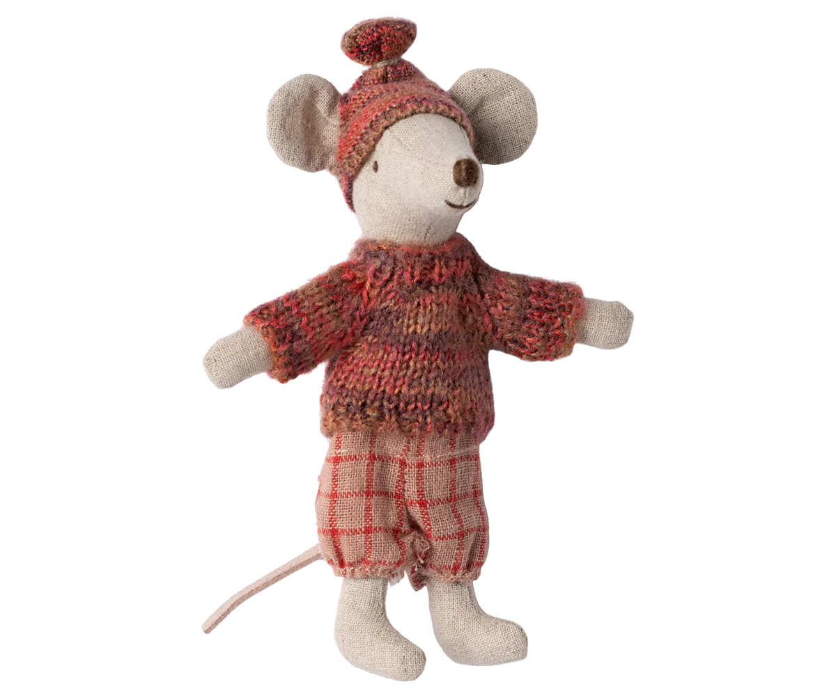 Big Sister Mouse Winter Ski Set - Rose