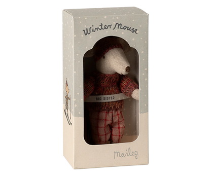 Big Sister Mouse Winter Ski Set - Rose