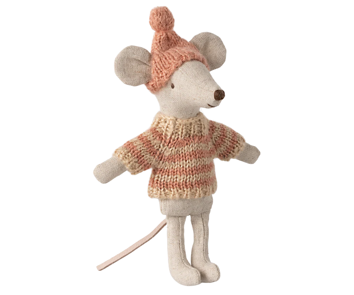 Big Sister Mouse Knitted Sweater + Hat