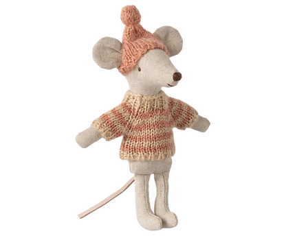 Big Sister Mouse Knitted Sweater + Hat