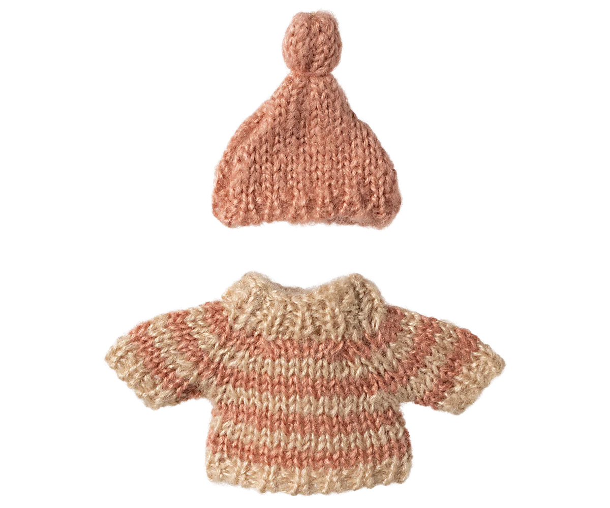 Big Sister Mouse Knitted Sweater + Hat