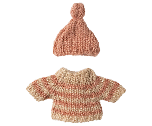 Big Sister Mouse Knitted Sweater + Hat