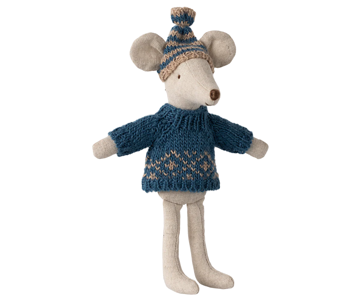Dad Mouse Knitted Sweater + Hat