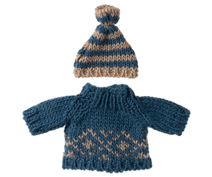 Dad Mouse Knitted Sweater + Hat