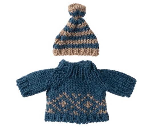 Dad Mouse Knitted Sweater + Hat