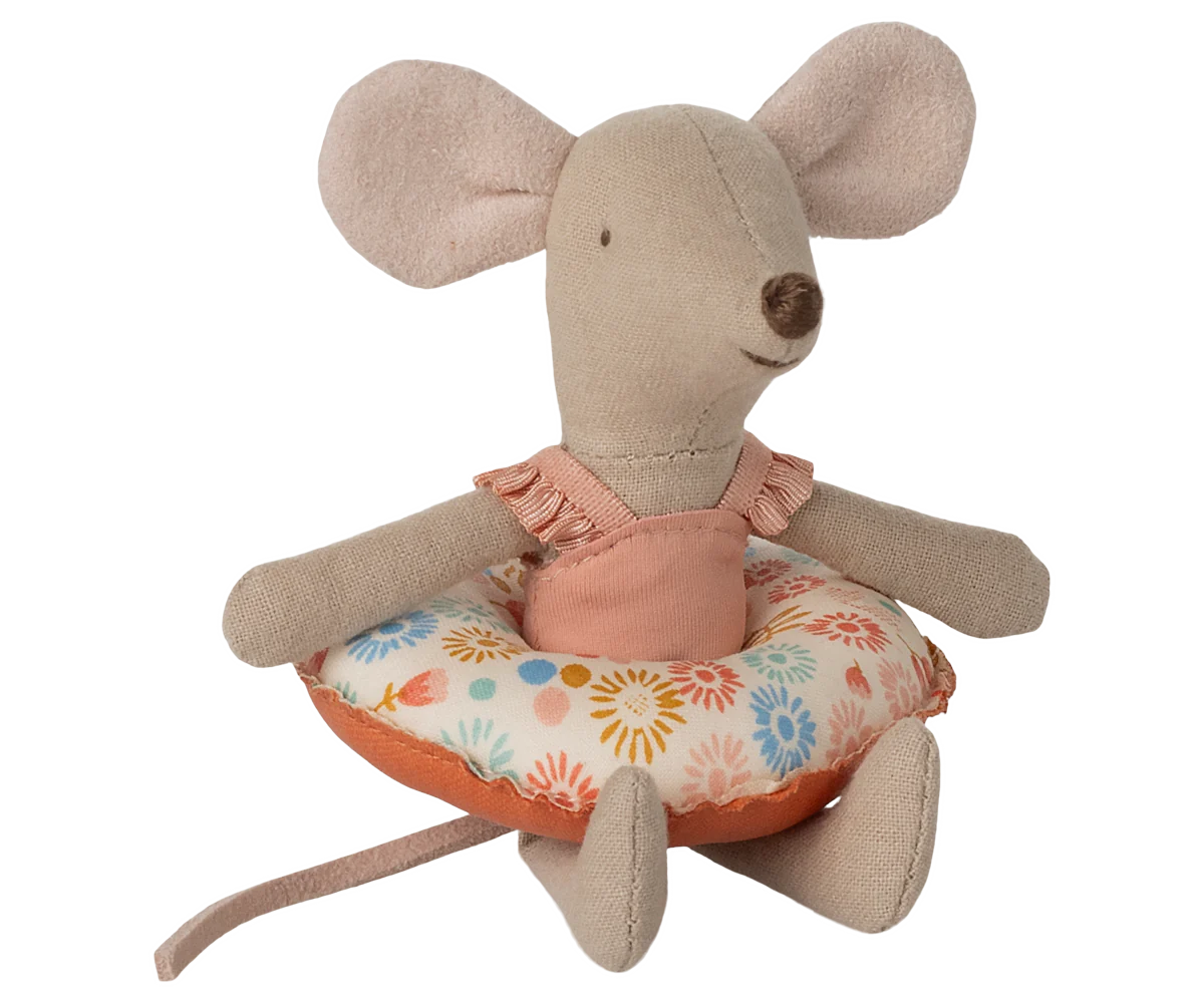 Beach Little Sister Mouse with Float - Flower