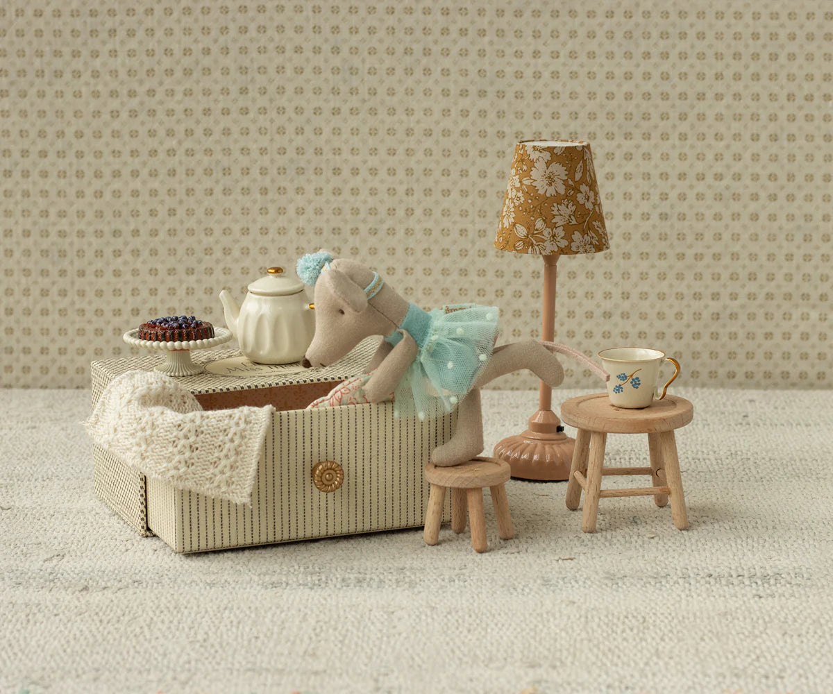 Dance Little Sister Mouse with Daybed - Teal