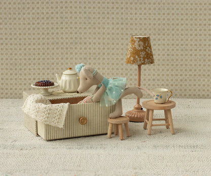 Dance Little Sister Mouse with Daybed - Teal
