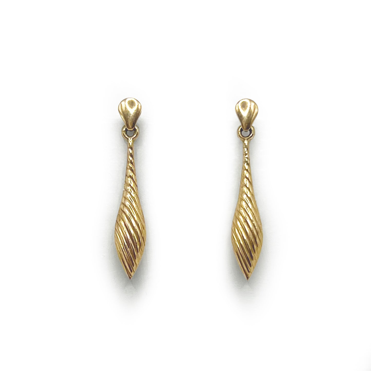 Vintage 9ct. Yellow Gold Drop Earrings