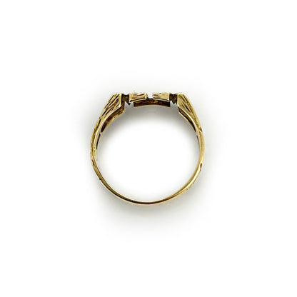 Vintage 9ct Yellow Gold MUM Ring - Sz. 6.75