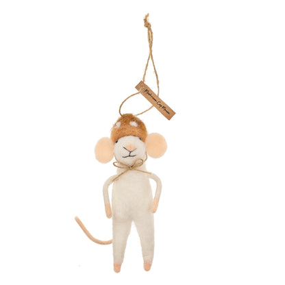 Mushroom Cap Mouse Ornament