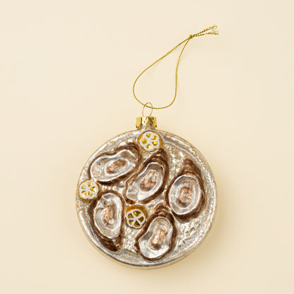 Gilded Oyster Platter Ornament