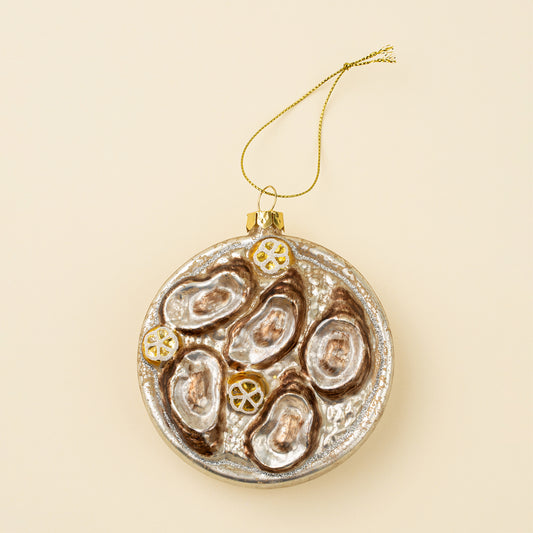 Gilded Oyster Platter Ornament