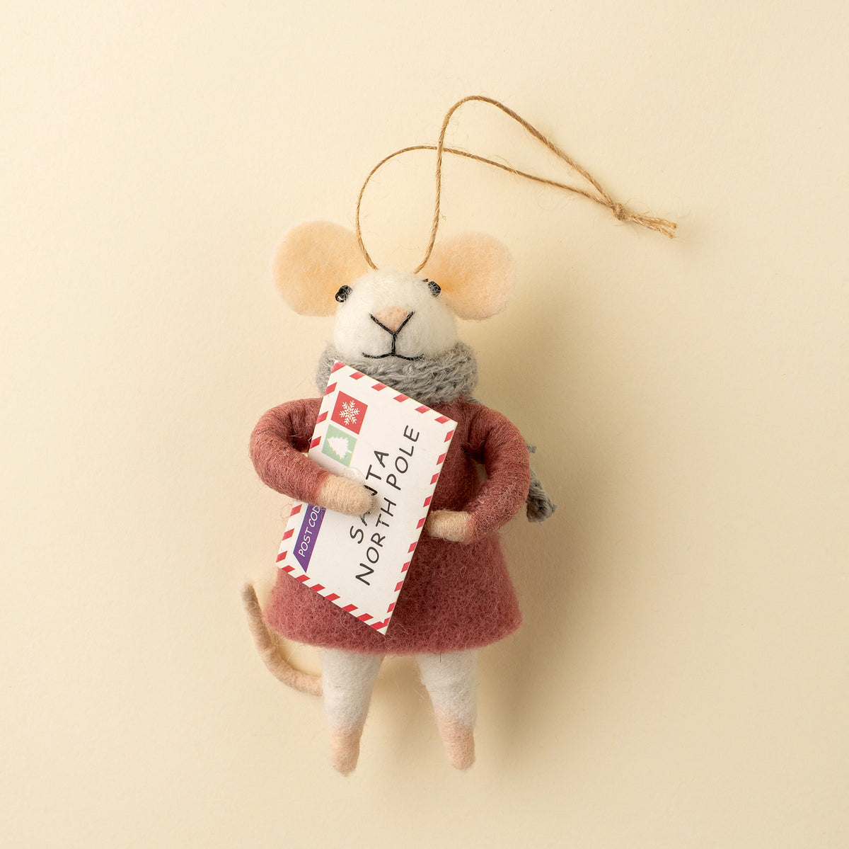 Letter to Santa Lucy Mouse Ornament