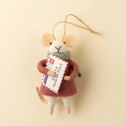 Letter to Santa Lucy Mouse Ornament