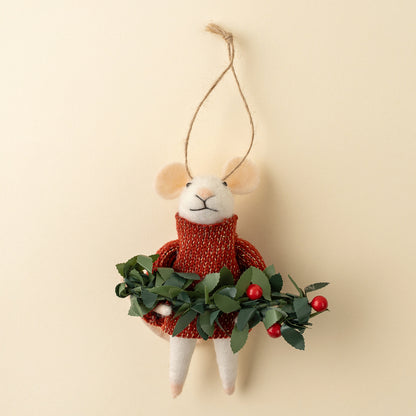 Winter Bough Winston Mouse Ornament