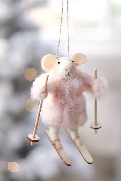 Skiing Sophie Mouse Ornament