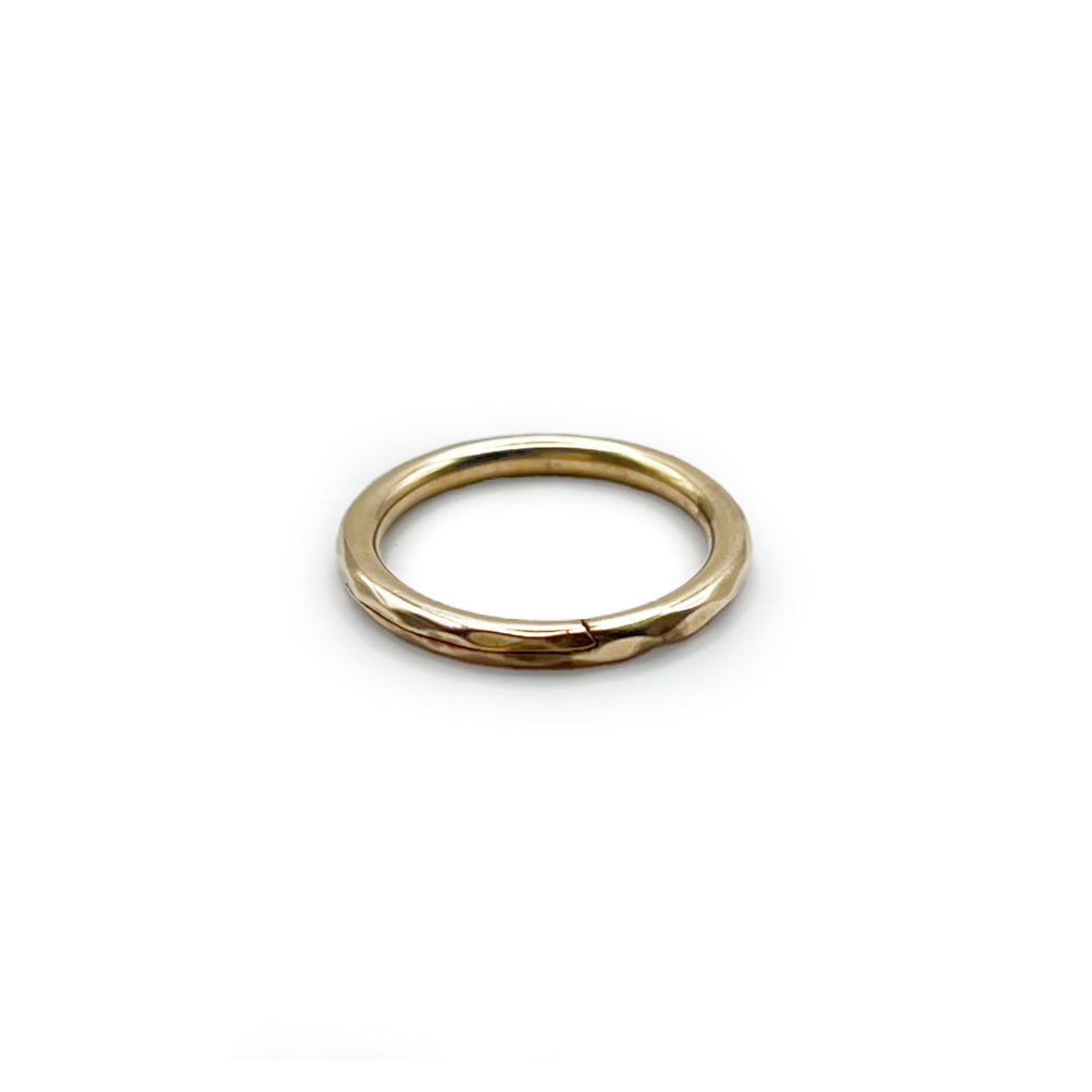 Antique Georgian Medium Faceted Split Ring - 9ct Rose Gold