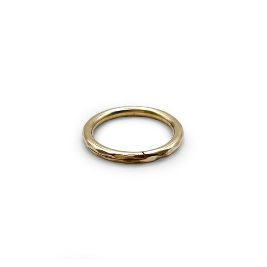 Antique Georgian Medium Faceted Split Ring - 9ct Rose Gold