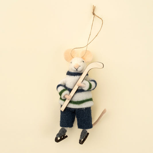 Hockey Hal Mouse Ornament