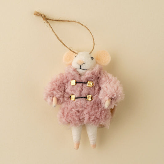 Cozy Clementine Mouse Ornament