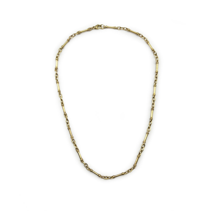 Vintage Fancy Link Chain - 9ct Yellow Gold - 18"L